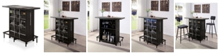 Furniture of America Tintaldra Storage Bar Table